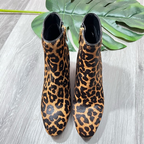 Michael Kors Elsa Mid Bootie Cheetah. Hair-calf  ✨brand new✨ No box - Picture 3 of 11